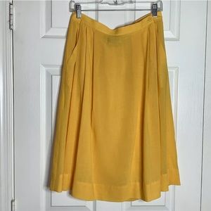 Phrophecy A Line Skirt Yellow Below The Knee